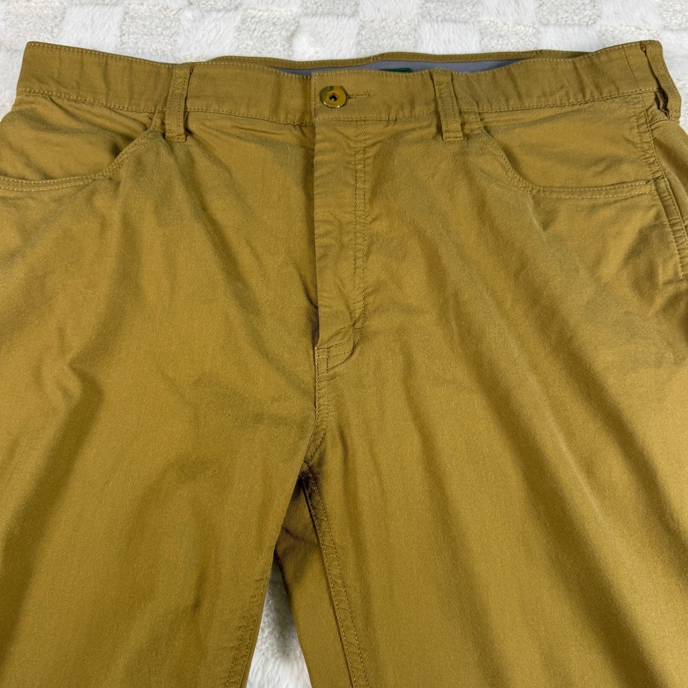 Orvis Mens Five Pocket Straight Leg Pants Brown Khaki Trust Your Fly 36x34 - Picture 7 of 13